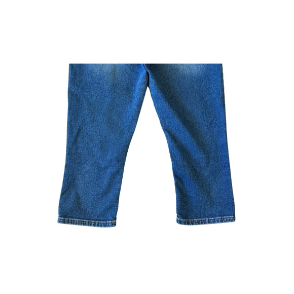 Seven7 Jeans Capri Distressed Embordered Pockets Blue Women’s Size 12 - Picture 6 of 8